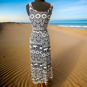 Rue 21 long maxi w elephant print